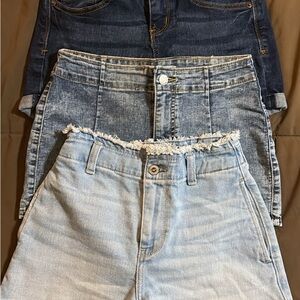 ☀️ 3 Pairs of Denim Women's Jeans - Hollister, Wild Sable Perfect for Summer ☀️
